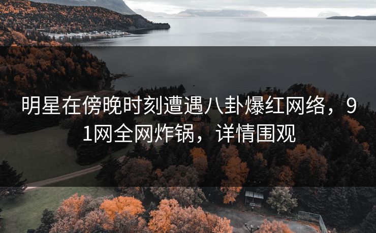 明星在傍晚时刻遭遇八卦爆红网络，91网全网炸锅，详情围观