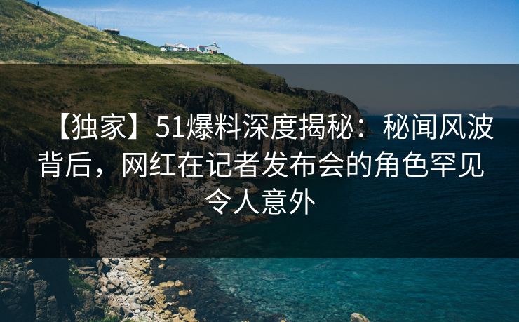 【独家】51爆料深度揭秘：秘闻风波背后，网红在记者发布会的角色罕见令人意外